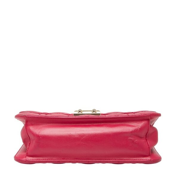 CHRISTIAN DIOR Pink Leather Shoulder Bag - Picture 3 of 16